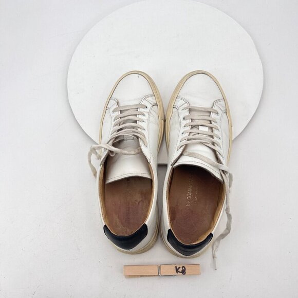 Woman By Common Projects Achilles Women Size EU 38 US 8 White Leather Low Shoes - Picture 11 of 14